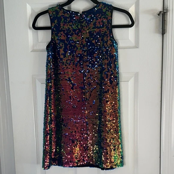 NWT GAP Kids Multicolor Sequin Dress Size M (8) - Picture 3 of 5